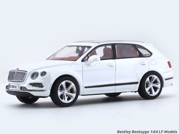 Bentley Bentayga white 1:64 LF Models diecast scale model car miniature
