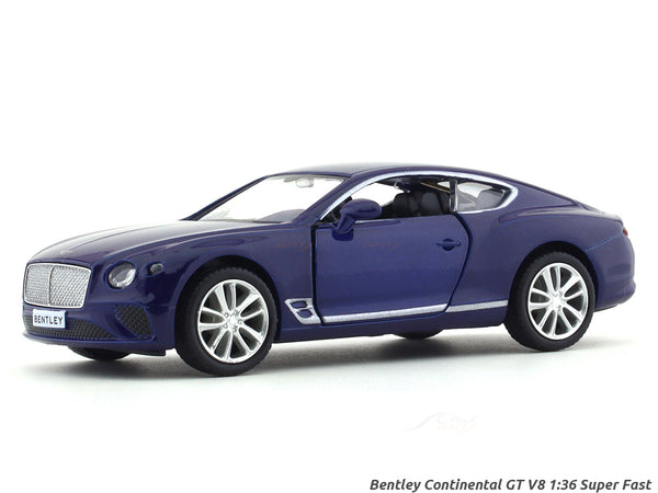 Bentley Continental GT V8 1:36 Super Fast pull back car scale model