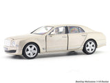 Bentley Mulsanne golden 1:18 Rastar licensed diecast scale model car collectible