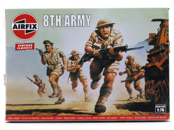 British 8th Army 1:76 Airfix plastic model figures set