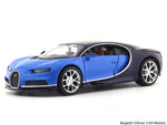 Bugatti Chiron Blue 1:24 Maisto diecast alloy scale model car