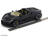 Bugatti Mistral Black 1:18 Bburago licensed diecast scale model car collectible