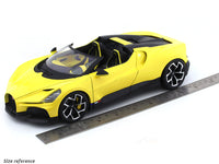 Bugatti Mistral Yellow 1:18 Bburago licensed diecast scale model car collectible