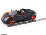 Bugatti Veyron 16.4 Grand Sport Vitesse matte black 1:18 Rastar licensed diecast scale model car collectible