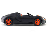 Bugatti Veyron 16.4 Grand Sport Vitesse matte black 1:18 Rastar licensed diecast scale model car collectible