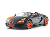 Bugatti Veyron 16.4 Grand Sport Vitesse matte black 1:18 Rastar licensed diecast scale model car collectible