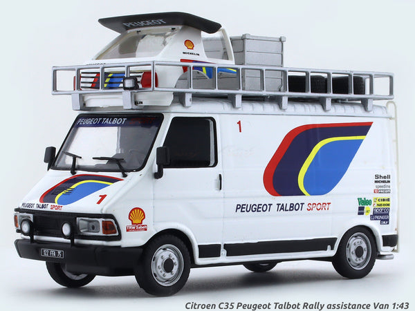 Citroen C35 Peugeot Talbot Rally assistance Van 1:43 Diecast scale ...
