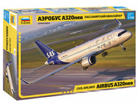Civil Airliner Airbus A320neo 1:144 Zvezda plastic model kit