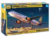 Civil airliner AIRBUS A321ceo 1:144 Zvezda plastic model kit