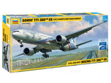 Civil airliner Boeing 777-300 ER 1:144 Zvezda plastic model kit