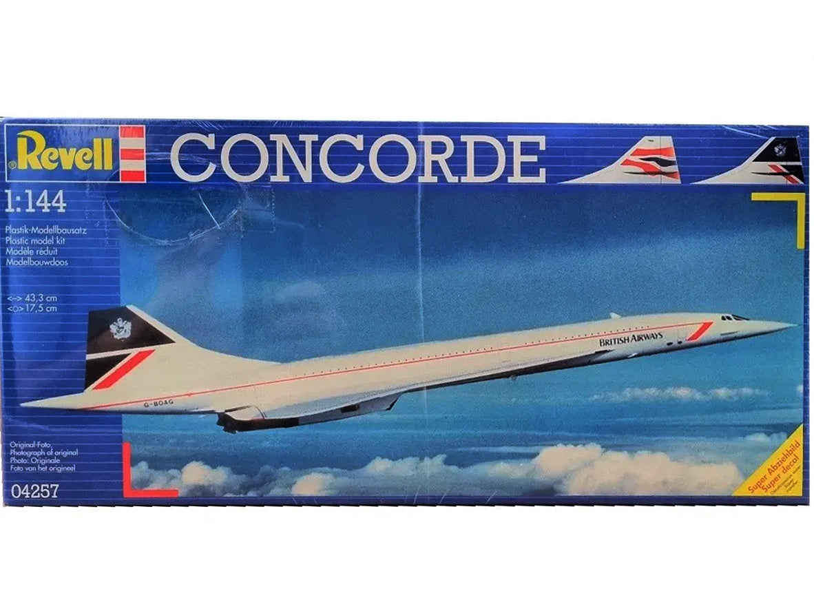 Concorde British Airways Aircraft 1:144 Revell plastic model kit ...