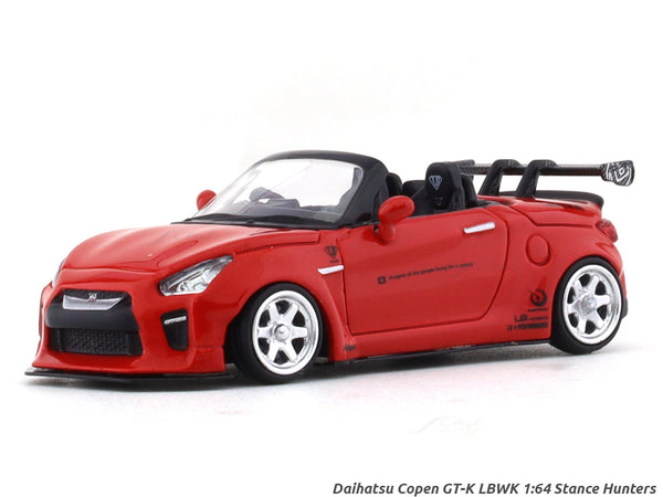 Daihatsu Copen GT-K LBWK red 1:64 Stance Hunters diecast scale car ...