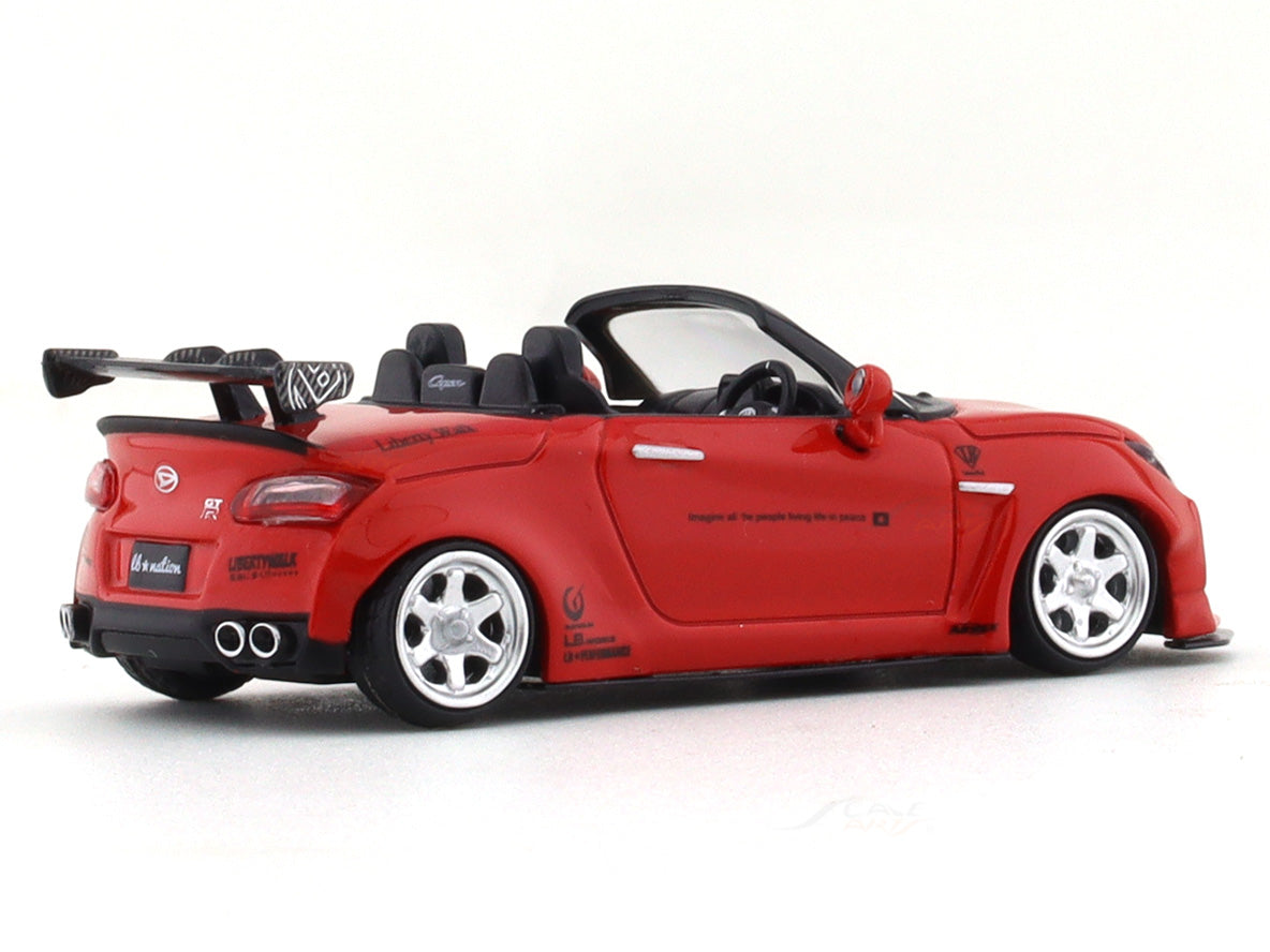 Daihatsu Copen GT-K LBWK red 1:64 Stance Hunters diecast scale car