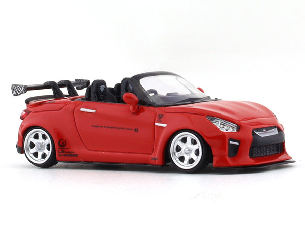 Daihatsu Copen GT-K LBWK red 1:64 Stance Hunters diecast scale car ...