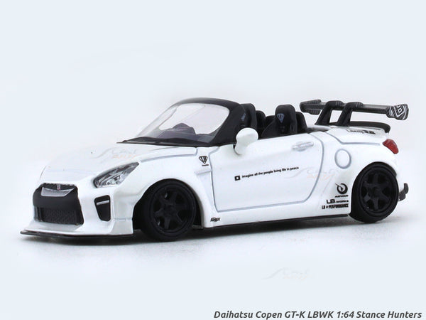 Daihatsu Copen GT-K LBWK white 1:64 Stance Hunters diecast scale car ...