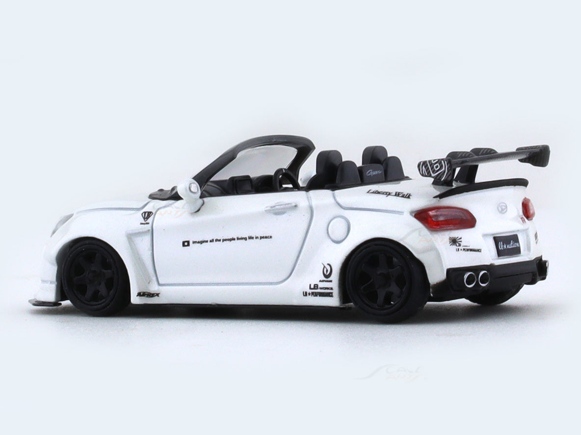 Daihatsu Copen GT-K LBWK white 1:64 Stance Hunters diecast scale car ...