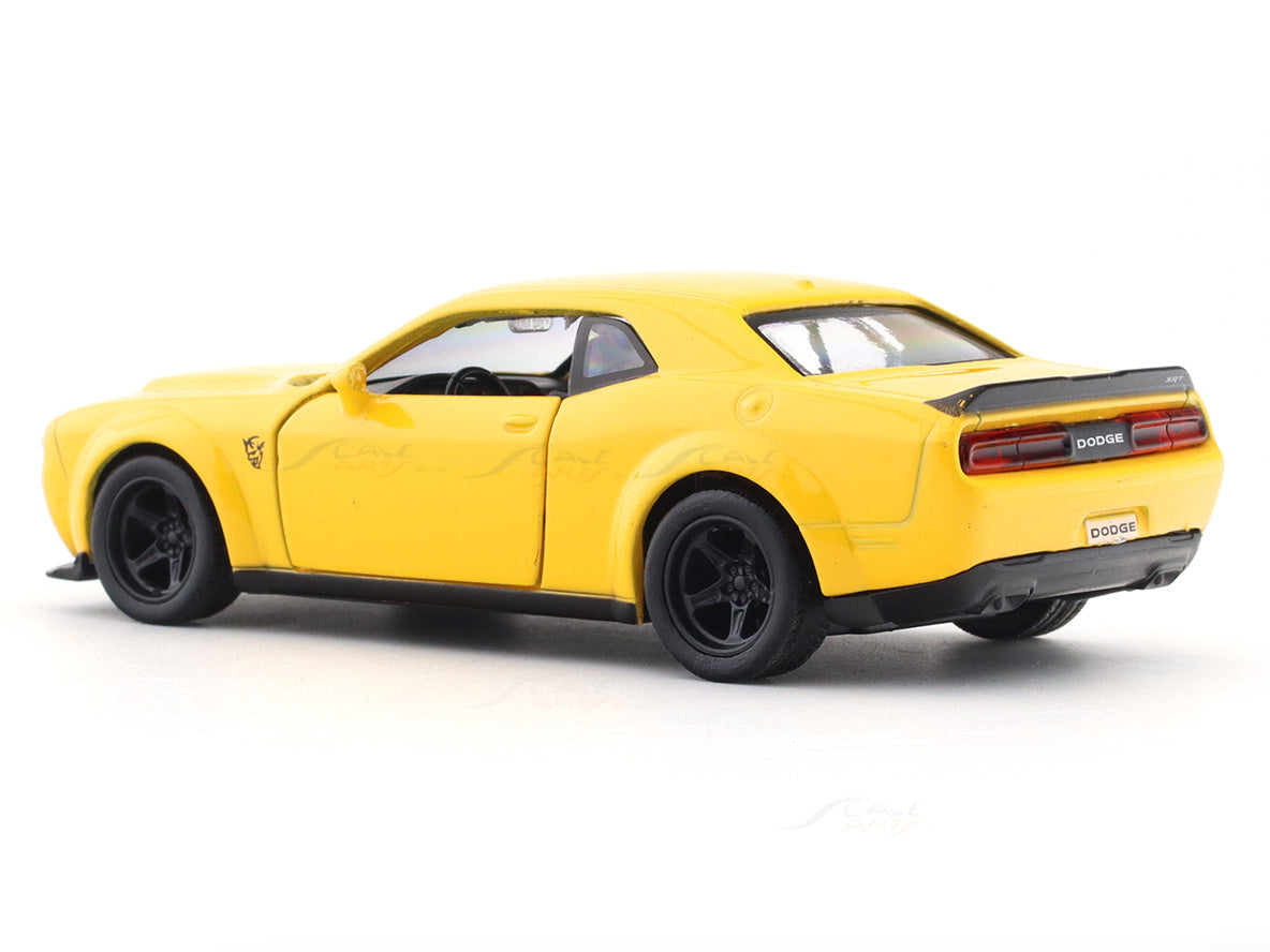Dodge Challenger SRT Demon yellow 1:33-42 RMZ City licensed pull back ...