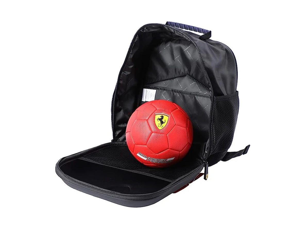 Ferrari hard shell sports bag and Size 2 ball combo black : licensed ...