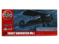 Fairey Swordfish Mk I 1:72 Airfix plastic model kit fighter jet