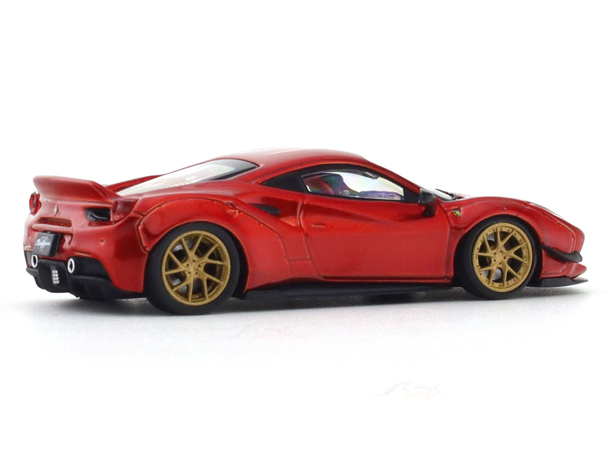Broken Acrylic : Ferrari 488 LB Works red 1:64 CM Model diecast scale