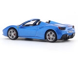 Ferrari 488 Spider blue 1:43 Bburago licensed diecast scale model car