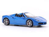 Ferrari 488 Spider blue 1:43 Bburago licensed diecast scale model car