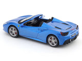 Ferrari 488 Spider blue 1:43 Bburago licensed diecast scale model car