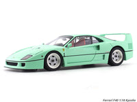 Ferrari F40 Mint Green 1:18 Kyosho licensed premium diecast scale model car collectible