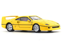 Ferrari F40 yellow 1:64 Minidream diecast scale model car
