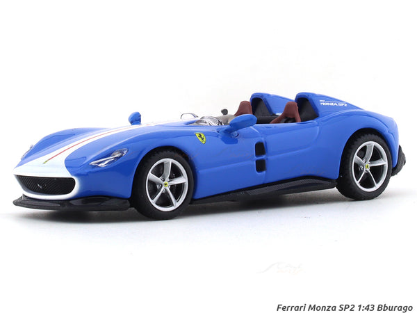 Ferrari Monza SP2 blue 1:43 Bburago Signature diecast scale model car