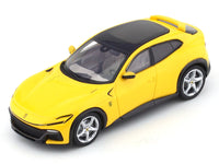 Ferrari Purosangue V12 yellow 1:64 Funny Model diecast scale car collectible