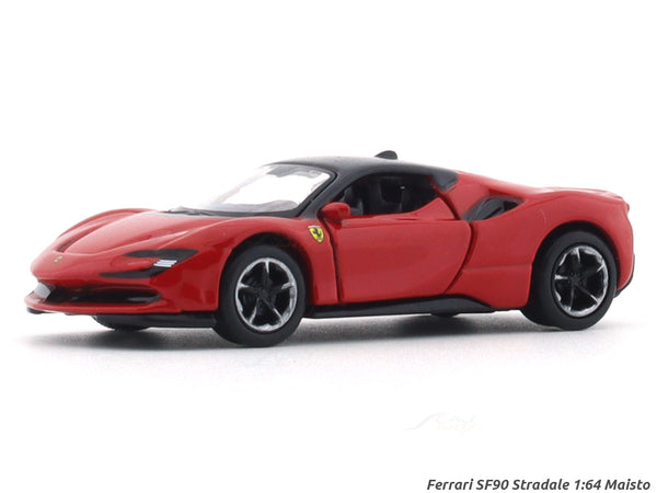 Ferrari SF90 Stradale Red 1:64 Maisto licensed diecast scale model car