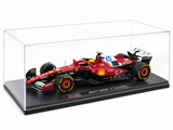 2025 Ferrari SF25 No 44 Hamilton With Acrylic case 1:18 Bburago Deluxe Licensed Diecast Formula 1 Scale Model Car