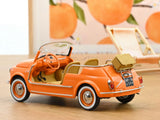 1965 Fiat 500 Jolly Orange 1:18 Norev Licensed Diecast Scale Model Car Collectible | Classic Italian Beach Car | Buy in India