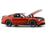 Ford Mustang Boss 302 orange 1:24 Maisto licensed diecast Scale Model car