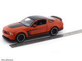 Ford Mustang Boss 302 orange 1:24 Maisto licensed diecast Scale Model car