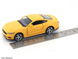 Ford Mustang yellow 1:32 RMZ City 5 inch pullback diecast scale model car