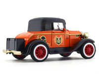 Orange Classic car pull back alloy toy