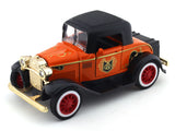 Orange Classic car pull back alloy toy