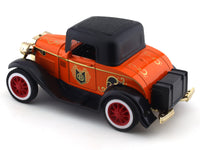 Orange Classic car pull back alloy toy