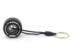 Formula One F1 Tire P-Zero Pirelli with rim light White keyring / keychain