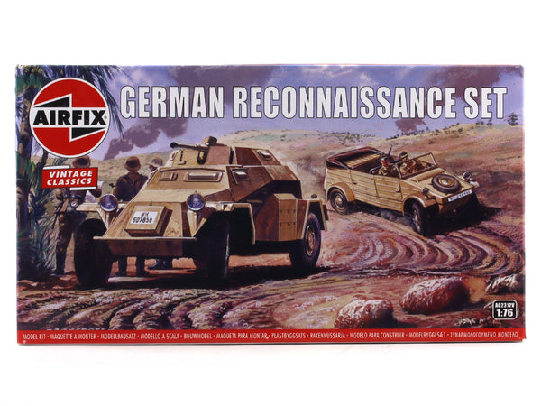 German Reconnaissance Set 1:76 Airfix plastic model kit military tank