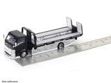 Hino 300 Custom Flatbed Truck black 1:64 MicroTurbo diecast scale model car miniature car collectible