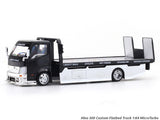 Hino 300 Custom Flatbed Truck black 1:64 MicroTurbo diecast scale model car miniature car collectible