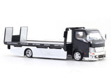 Hino 300 Custom Flatbed Truck black 1:64 MicroTurbo diecast scale model car miniature car collectible