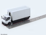 Hino 300 Custom white 1:64 Micro Turbo diecast scale model tuck collectible