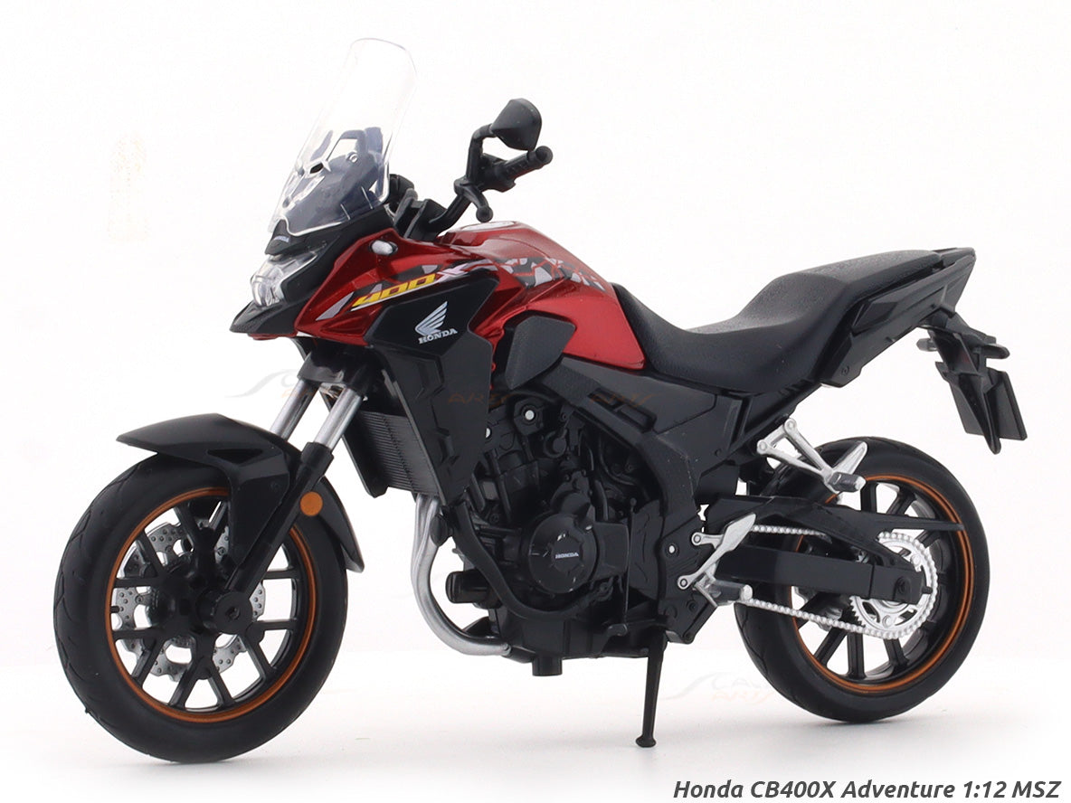 Honda CB400X Adventure red 1:12 MSZ licensed diecast scale model