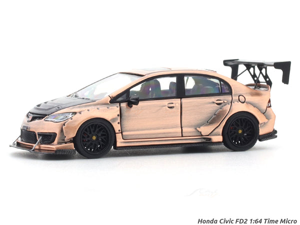 Honda Civic FD2 copper 1:64 Time Micro diecast scale model car miniature