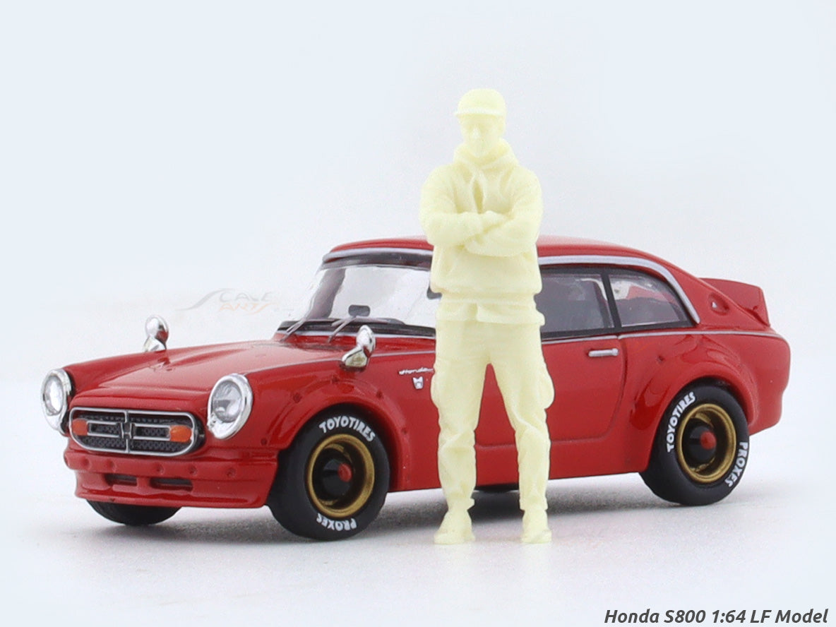 Honda S800 Red 1:64 LF Model diecast scale car collectible | Scale