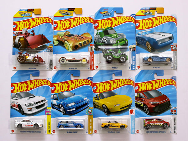 C4982 assortment Set BJ 1:64 Hotwheels model car set of 8